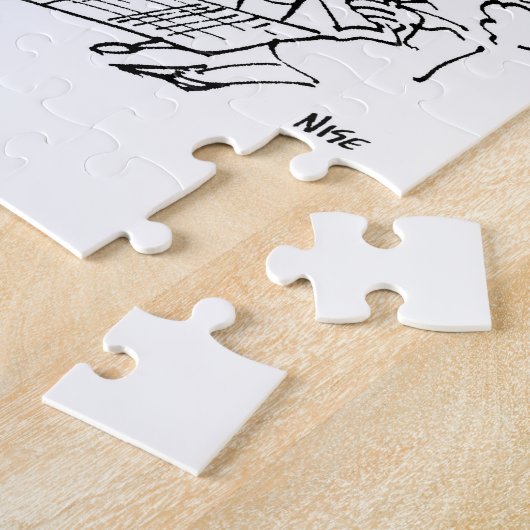 Winkeldetectoren in een supermarkt legpuzzel (Zijkant)