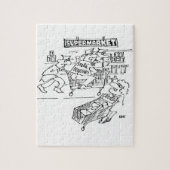 Winkeldetectoren in een supermarkt legpuzzel (Verticaal)