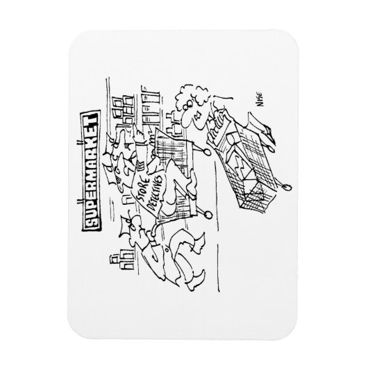 Winkeldetectoren in een supermarkt magneet (Verticaal)