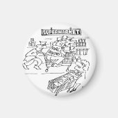 Winkeldetectoren in een supermarkt magneet (Voorkant)