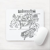 Winkeldetectoren in een supermarkt muismat (Met muis)