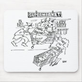 Winkeldetectoren in een supermarkt muismat (Voorkant)