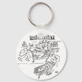 Winkeldetectoren in een supermarkt sleutelhanger (Voorkant)