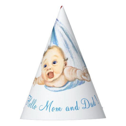 Winkeldragende Baby - Cartoon Trekken Sweet Funny Feesthoedjes (Voorkant)