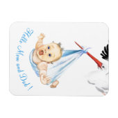 Winkeldragende Baby - Cartoon Trekken Sweet Funny Magneet (Horizontaal)