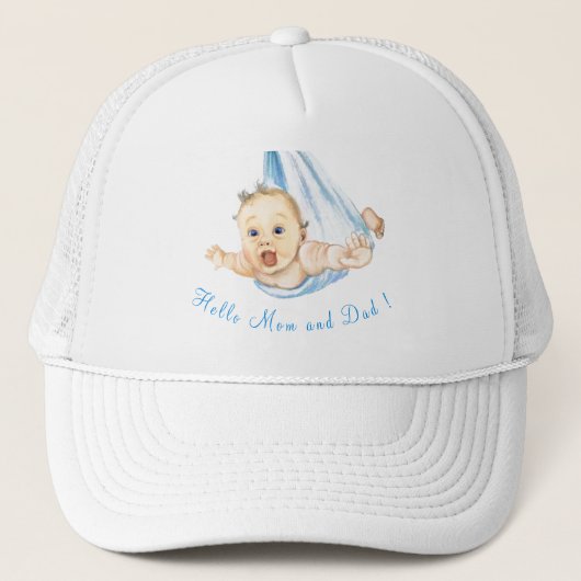 Winkeldragende Baby - Cartoon Trekken Sweet Funny Trucker Pet (Voorkant)