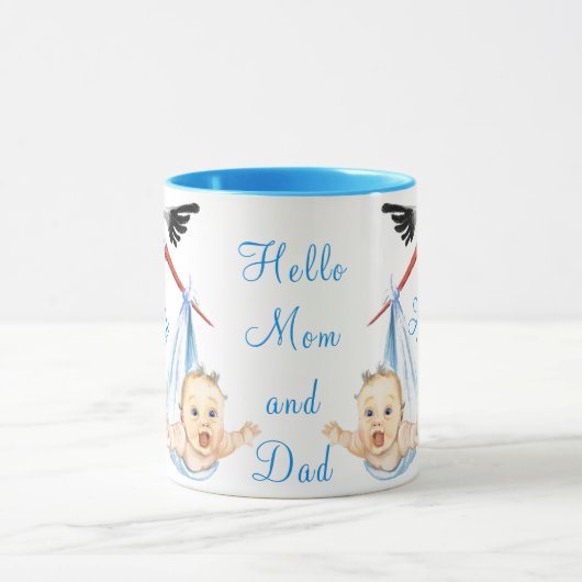 Winkeldragende Mok voor Baby - Fun (Midden)