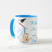 Winkeldragende Mok voor Baby - Fun (Voorkant links)