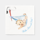 Winkeldrager van Baby luiers Funny - aangepaste te Servet (Voorkant)