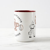 Winkelen begint na Coffee mok (Center)