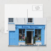 Winkelen in Cashel - Ierland Briefkaart (Voorkant / Achterkant)