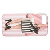 Winkelen in de jaren '50 Case-Mate iPhone case (Achterkant (Horizontaal))