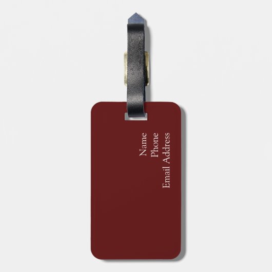 Winkelen in de regen bagagelabel (Achterkant verticaal)