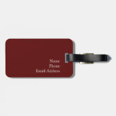 Winkelen in de regen bagagelabel (Achterkant horizontaal)