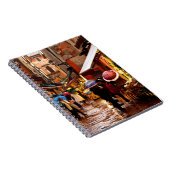 Winkelen in de regen notitieboek (Rechterzijde)