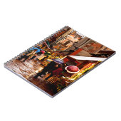 Winkelen in de regen notitieboek (Linkerzijde)