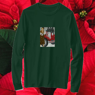 Winkelen in de sneeuw t-shirt