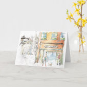 winkelen in het wenskaart van parijs kaart (Gele Bloem)