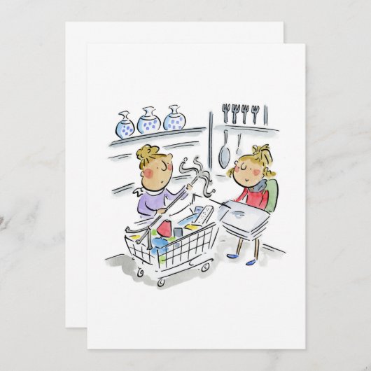 Winkelen in Home Store Kaart (Voorkant / Achterkant)