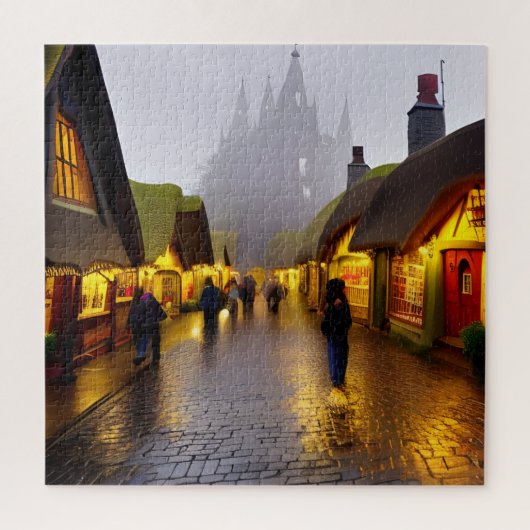 Winkelen in mijn dorp Wallabee Legpuzzel (Verticaal)
