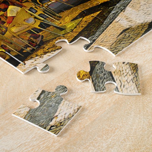 Winkelen in Porto - The Real Portugal Jigzaag Puzz Legpuzzel (Zijkant)