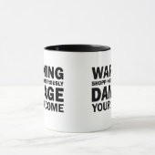 Winkelen is gelijk aan beschadigde Mok van inkomst (Midden)