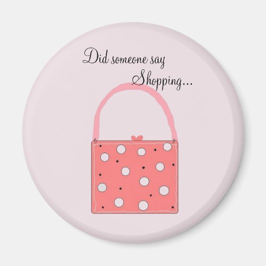 Winkelen is leuk magneet (Voorkant)