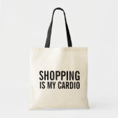 WINKELEN IS MIJN CARDIO-Canvas tas (Voorkant)
