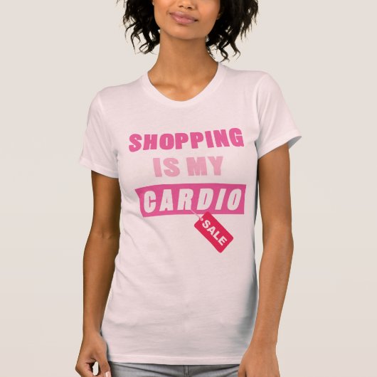 Winkelen is mijn Cardio T-shirt (Voorkant)