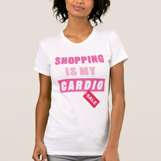 Winkelen is mijn Cardio T-shirt (Voorkant)