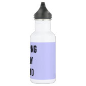 Winkelen is mijn hart op lavender waterfles  (Rechts)