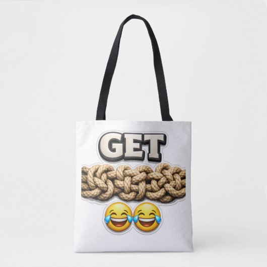 Winkelen met een brutale tote bag (Voorkant)