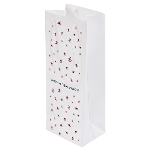 Winkelen met het kajuitkat wijn cadeautas (Achterkant Gekanteld)