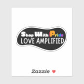 Winkelen met Pride Love Amplified - Ondersteuning Sticker (Vel)