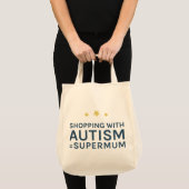 Winkelen met supermum-Tas voor autisme Tote Bag (Voorkant (product))