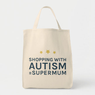 Winkelen met supermum-Tas voor autisme Tote Bag
