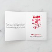 Winkelen op hoog niveau en met kerstmis voor Girdl Feestdagen Kaart (Binnen)