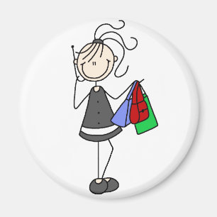 Winkelen op mobiele telefoon magneet