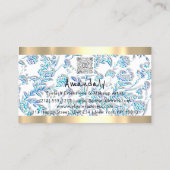 Winkelen QR CODE Logo metaalventilator Visitekaartje (Achterkant)