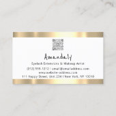 Winkelen QR CODE-Logo zomervuurwerk Visitekaartje (Achterkant)