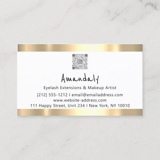 Winkelen QR CODE-Logo zomervuurwerk Visitekaartje (Achterkant)