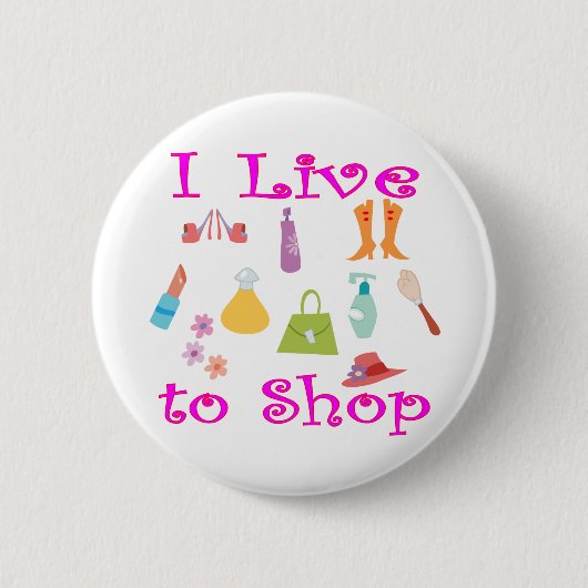 Winkelen Ronde Button 5,7 Cm (Voorkant)