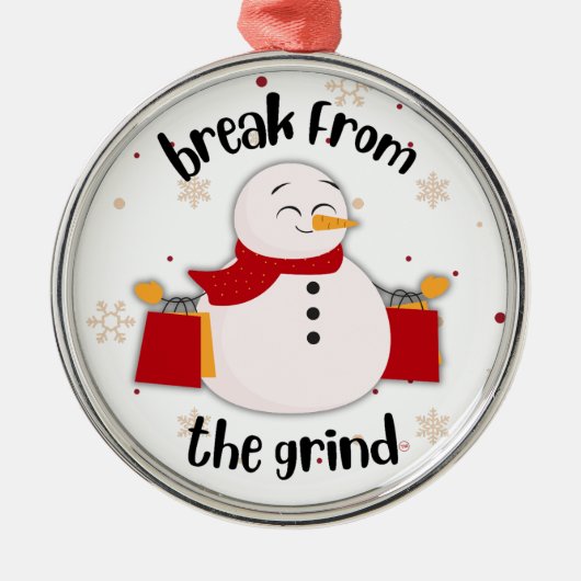 Winkelen Sneeuwman BFTG Ornament (Voorkant)