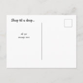 Winkelen tot je Briefkaart laat vallen Uitnodigen (Achterkant)