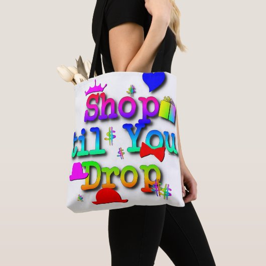 Winkelen tot je Canvas tas laat vallen (Dichtbij)
