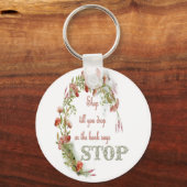 Winkelen tot je het sleutelwoord laat vallen sleutelhanger (Voorkant)