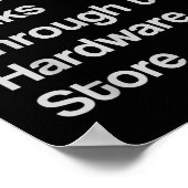 Winkelen van houtbewerker Carpenter Hardware Store Poster (Hoek)