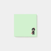 Winkelen van Ninja Girl op groen Post-it® Notes (Voorkant)