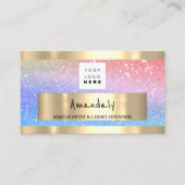 Winkelen van QR CODE-holografische regenboog Visitekaartje (Voorkant)