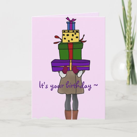 WINKELEN VERJAARDAG KAART (Voorkant)